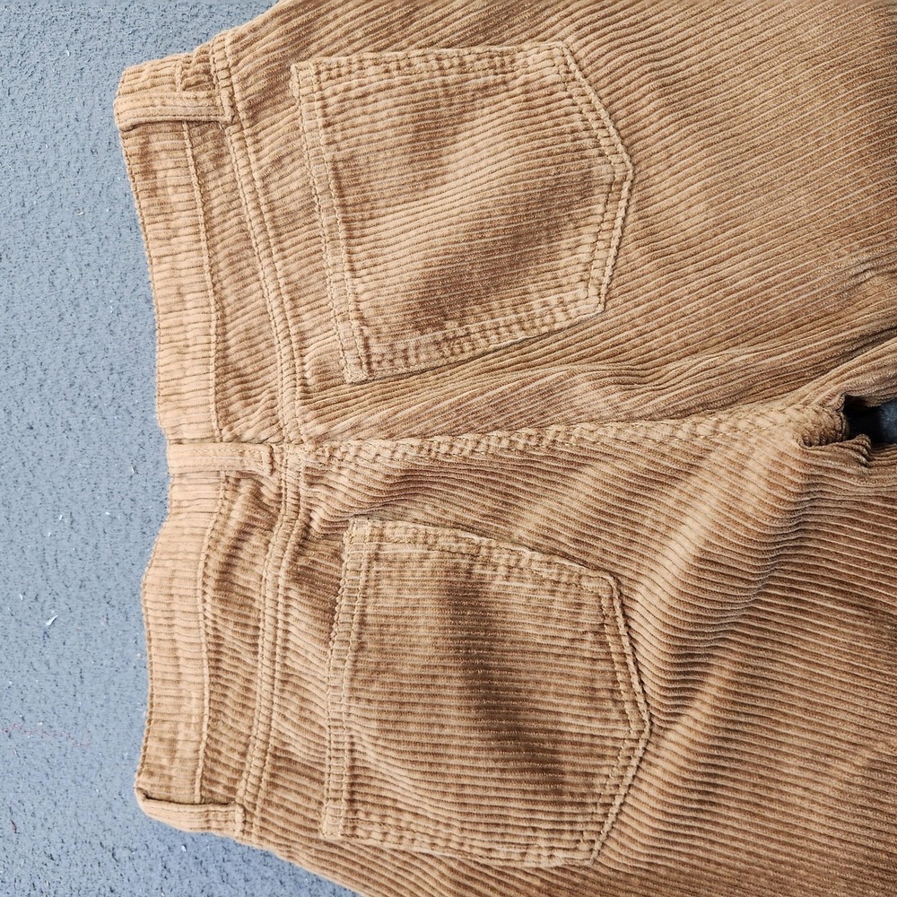 Arizona Jean Co Corduroy Pants Juniors 5 Brown Wide Leg Relaxed Casual Pockets - Picture 7 of 9